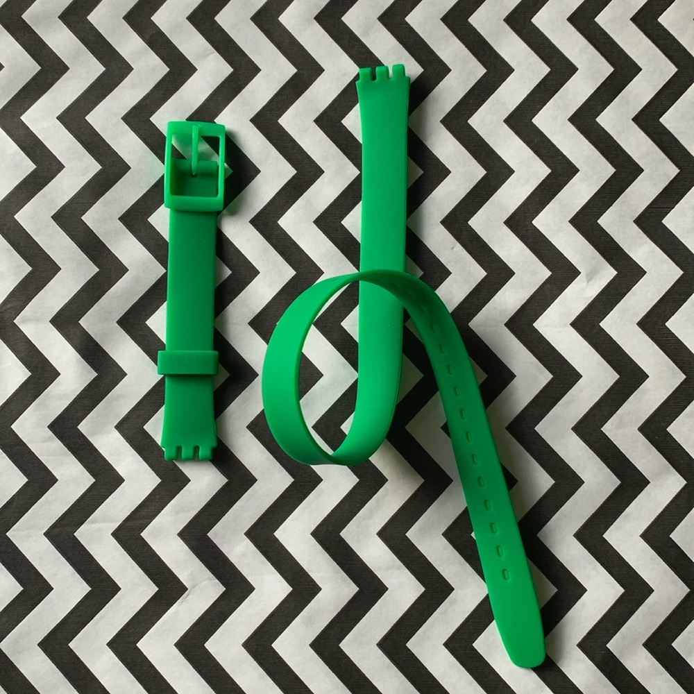Green Watch Strap - Lady wrap model size - 12mm (Strap only)